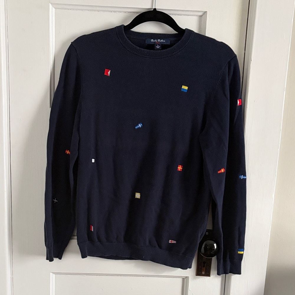 Brooks Brothers Cotton Crewneck Sweater